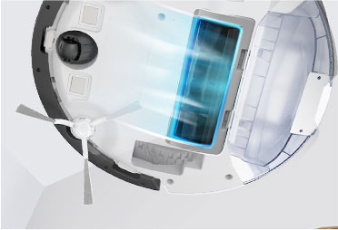 the Tapo RV 10's floating suction mouth 