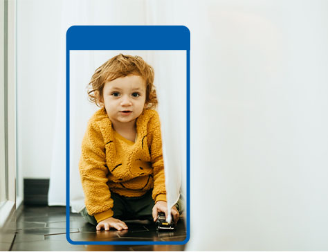 Smart AI detects a boy