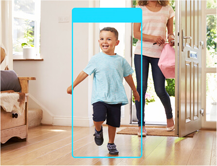 Smart AI detects a boy