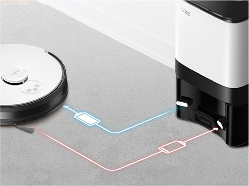 The Tapo Rv10 is 7.9 cm / 3.1 in height