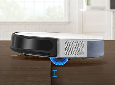 The Tapo Rv10 climbs over doorsills and thick carpets under 2 cm / 0.79 in.