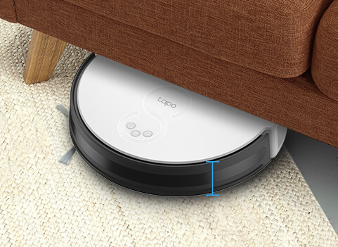 The Tapo Rv10 plus is 7.9 cm / 3.1 in height