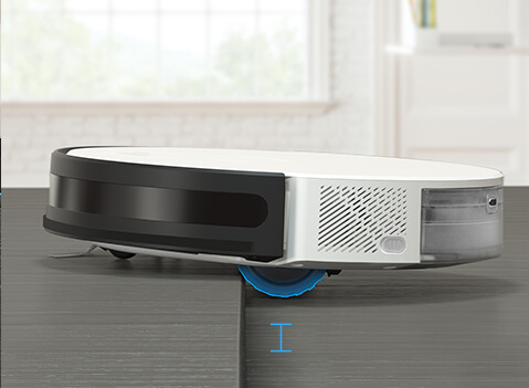 The Tapo Rv10 plus climbs over doorsills and thick carpets under 2 cm / 0.79 in.